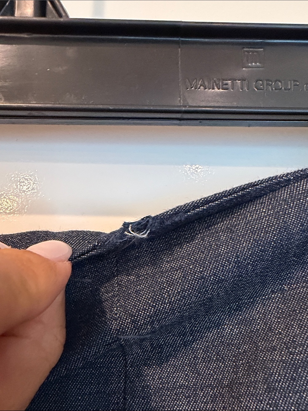 Zara Blue Tailored High-Waist Jean Shorts with Matching Vest - Picture 11 of 14